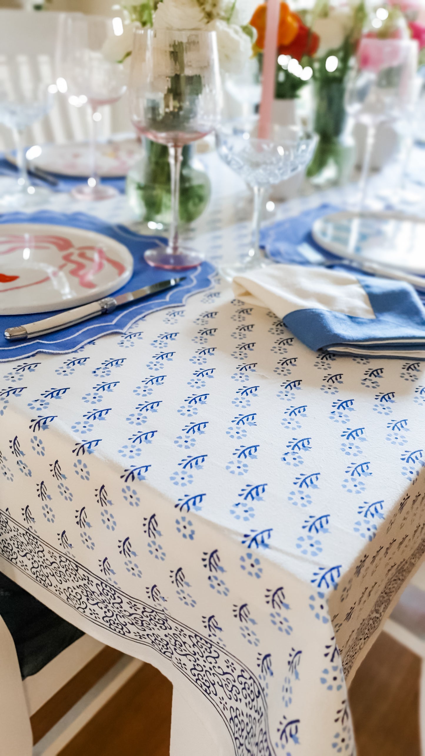 Alessia Tablecloth Blue
