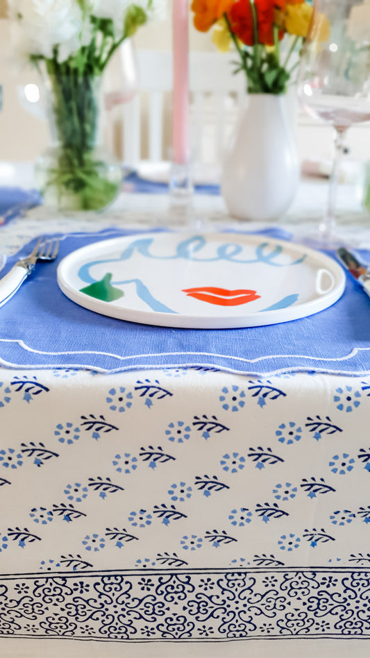 Alessia Tablecloth Blue